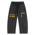 Snow Wash Drawstring Cotton Pants - Brendon North