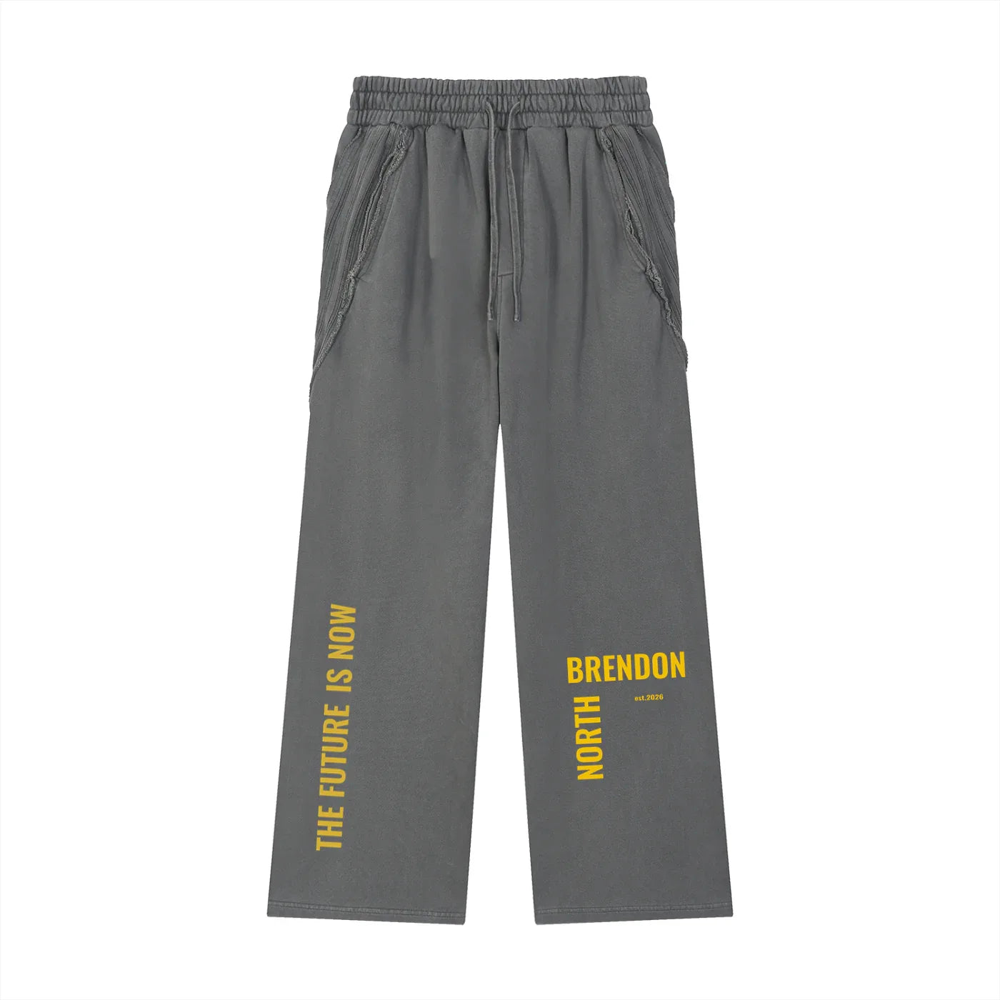 Snow Washed Tape Raw Edge Sweatpants - Brendon North