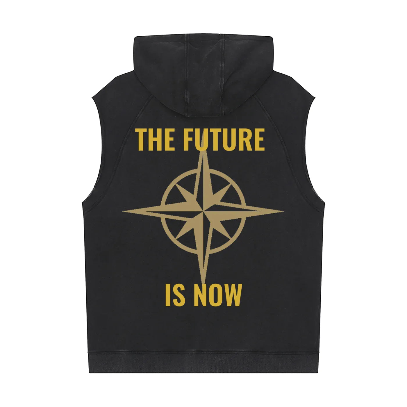 Snow Washed Sleeveless Hoodie - Brendon North