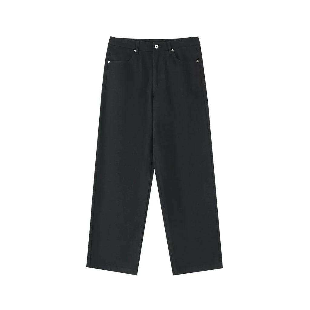 Heavyweight Cotton Straight-Leg Pants - Brendon North